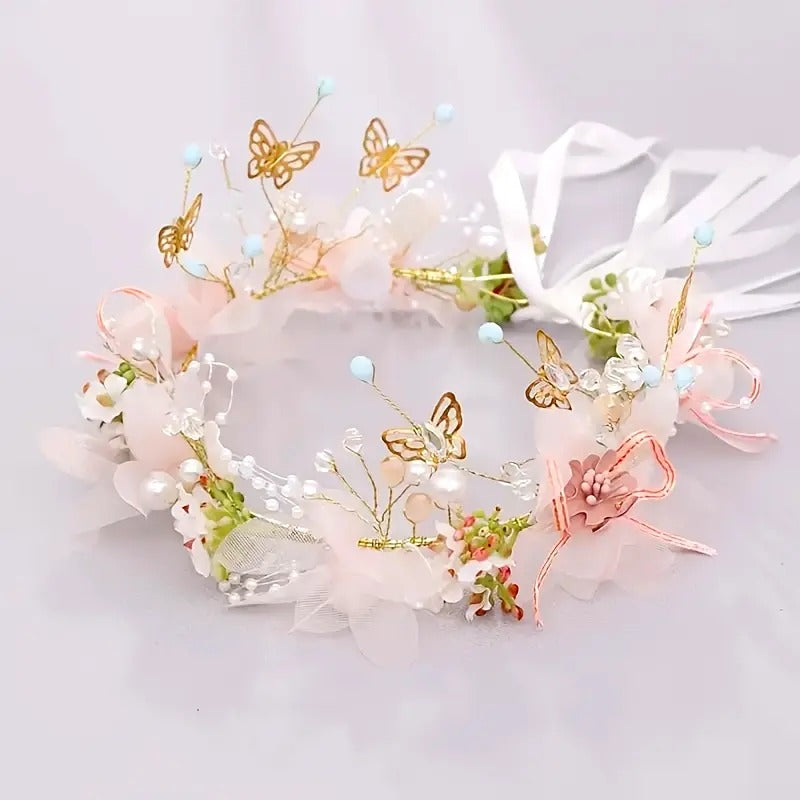Tiara de flores de princesas