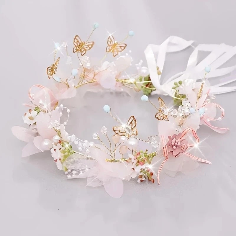 Tiara de flores de princesas