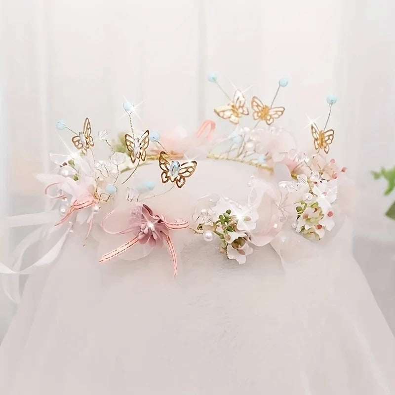 Tiara de flores de princesas