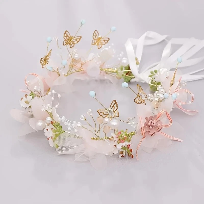 Tiara de flores de princesas