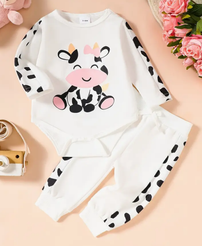 conjunto de 2 piezas vaquita c3