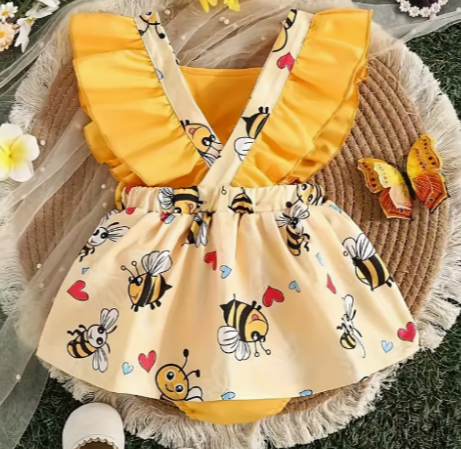 Romper Vestido Abejita