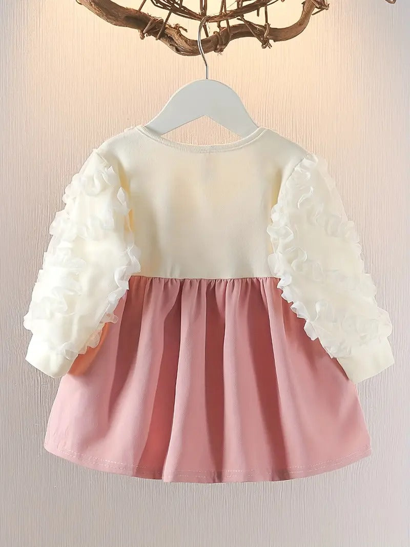 Vestido Vintage Perla/Palo Rosa