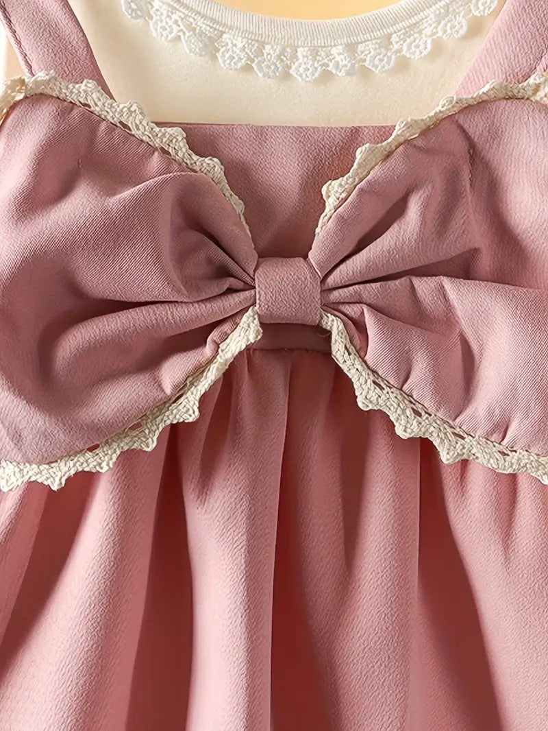 Vestido Vintage Perla/Palo Rosa