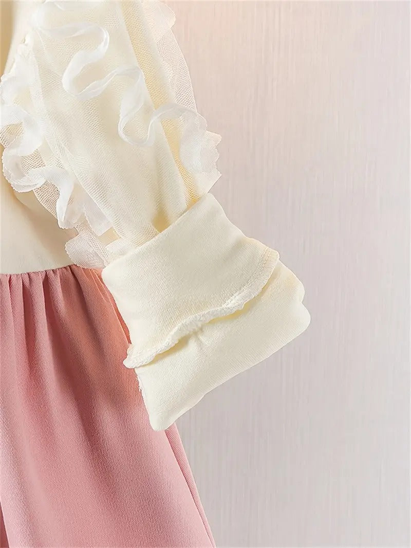 Vestido Vintage Perla/Palo Rosa