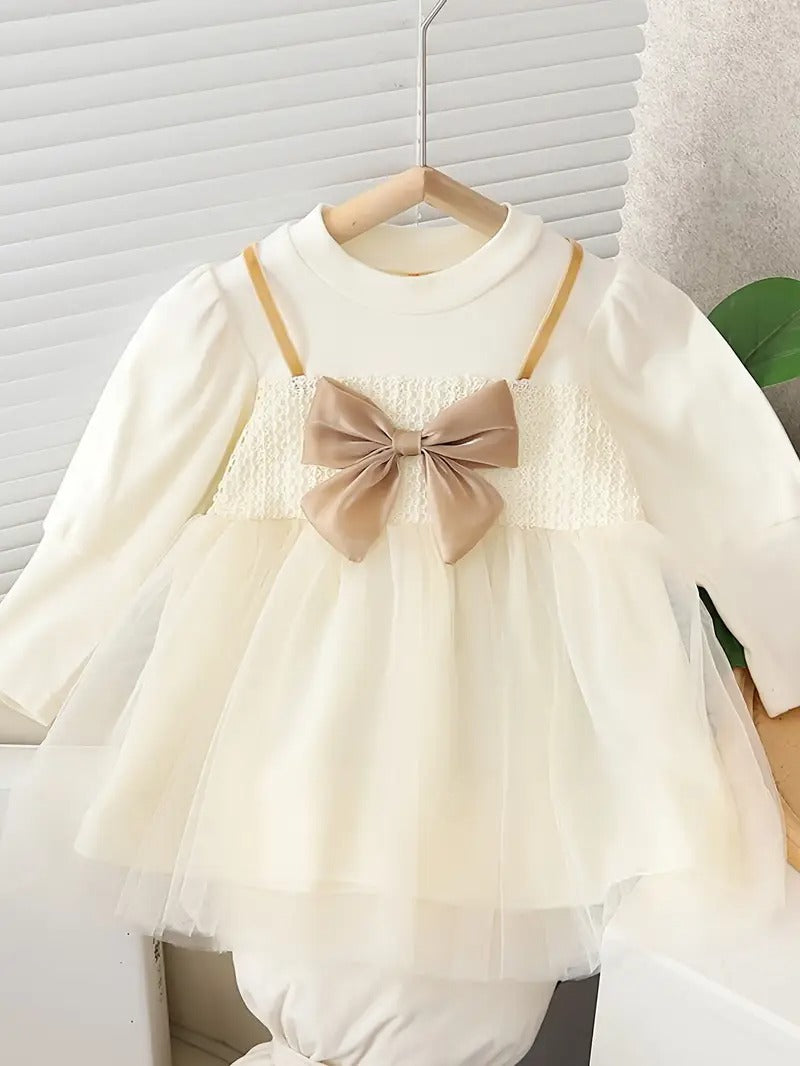 Vestido Elegante Tul Lazo