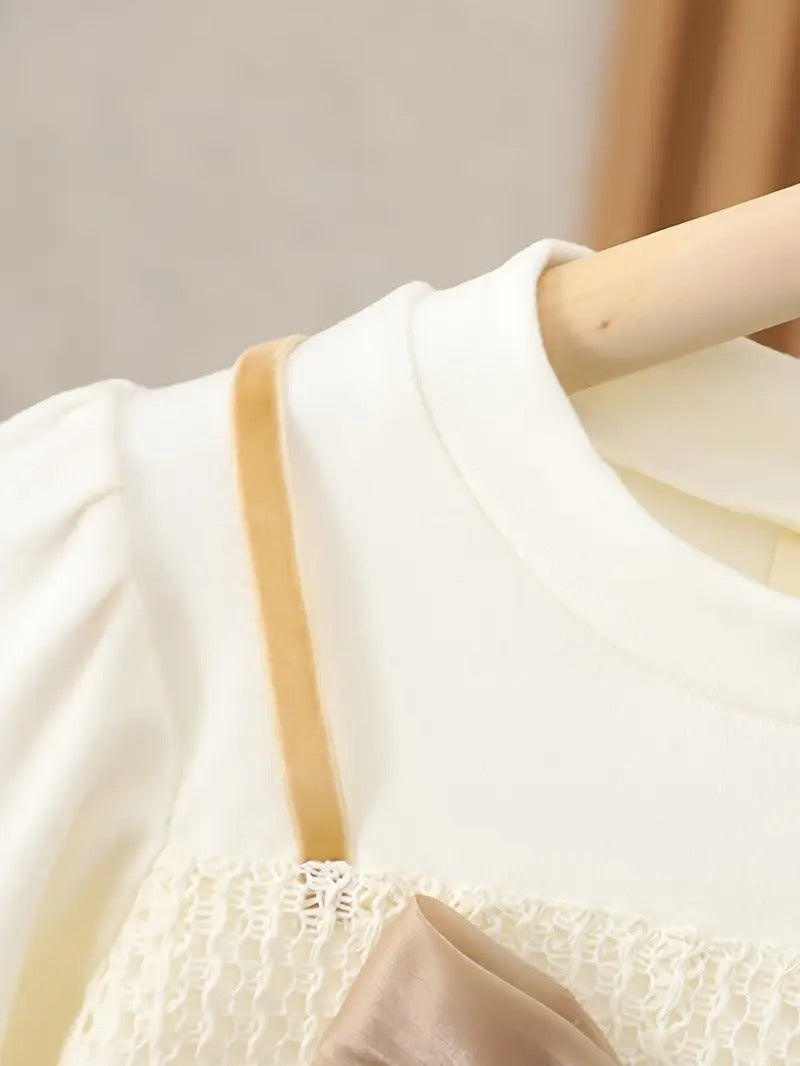 Vestido Elegante Tul Lazo