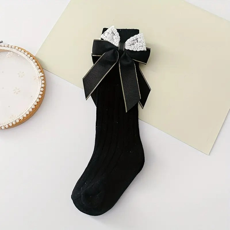Medias Black and White Glam