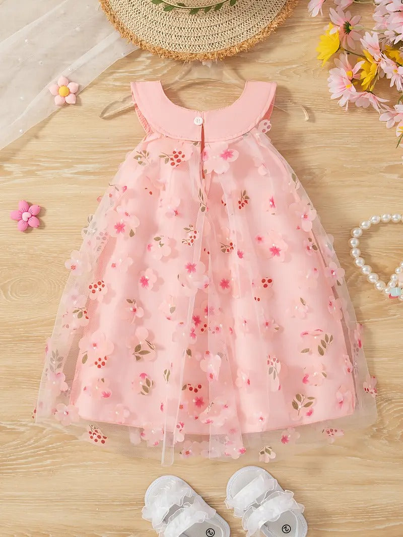 Vestido Flor de Cerezo Coral