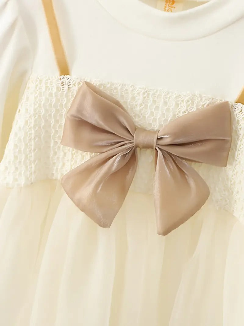 Vestido Elegante Tul Lazo