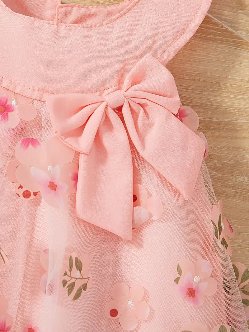 Vestido Flor de Cerezo Coral