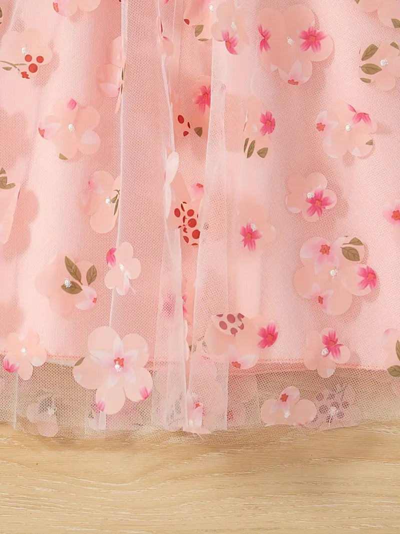 Vestido Flor de Cerezo Coral
