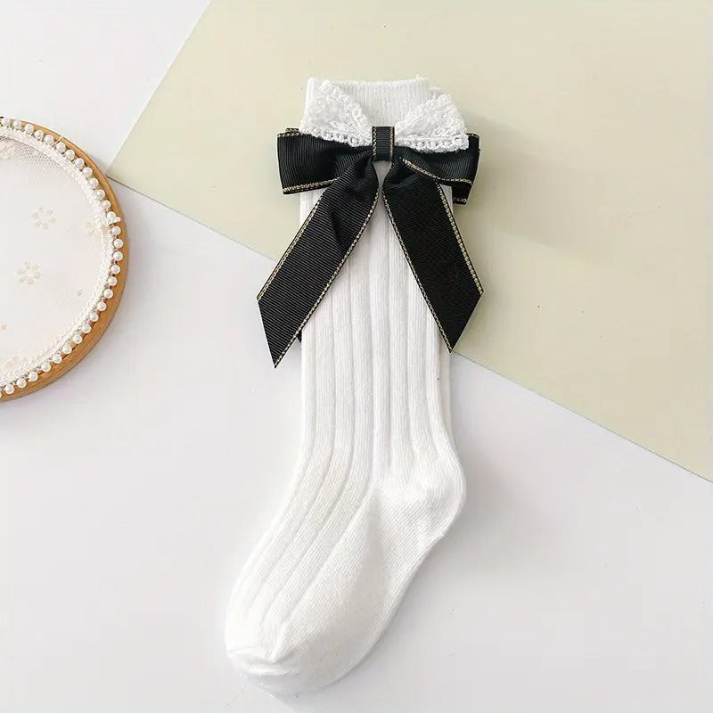 Medias Black and White Glam