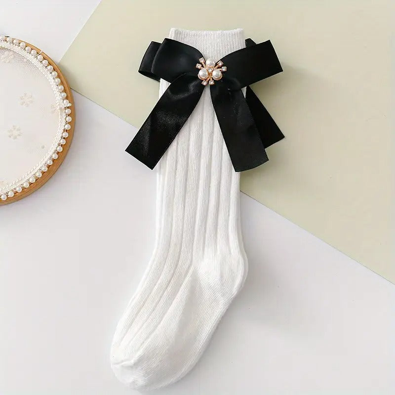 Medias Black and White Glam
