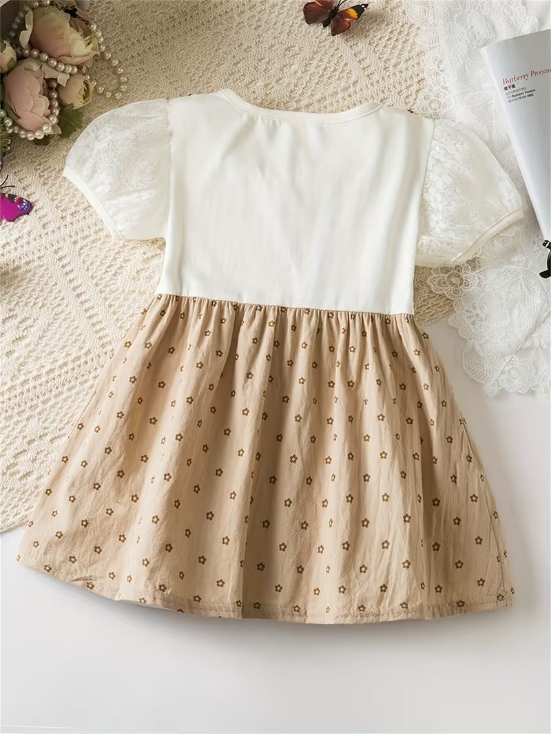 Vestido Coreano Beige