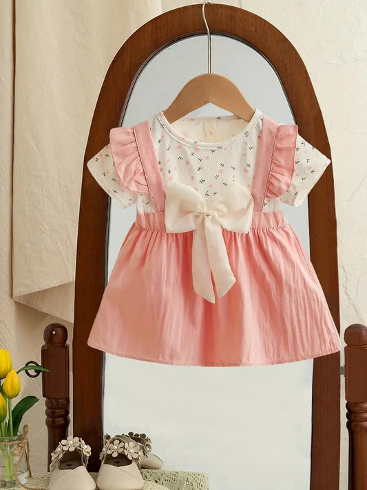 Vestido Overol Lazo Floral