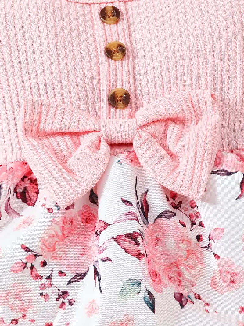 Body Vestido Rosa Floral
