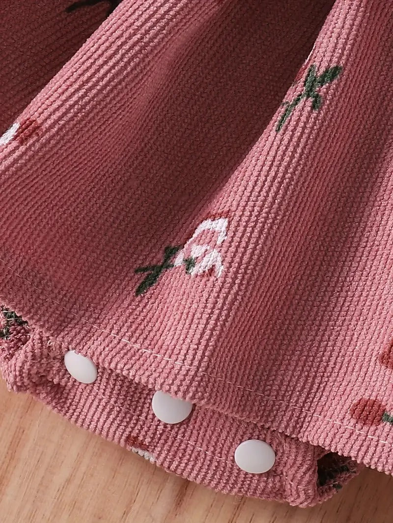 Body Floral Rosa con Falda