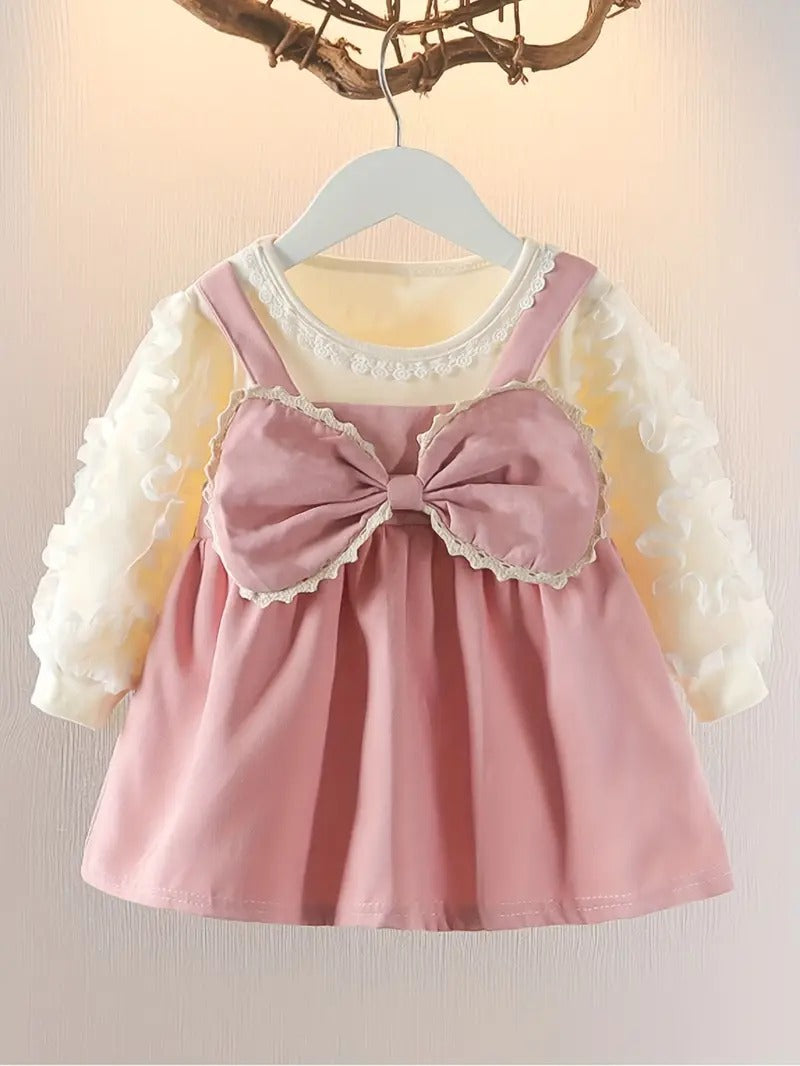 Vestido Vintage Perla/Palo Rosa