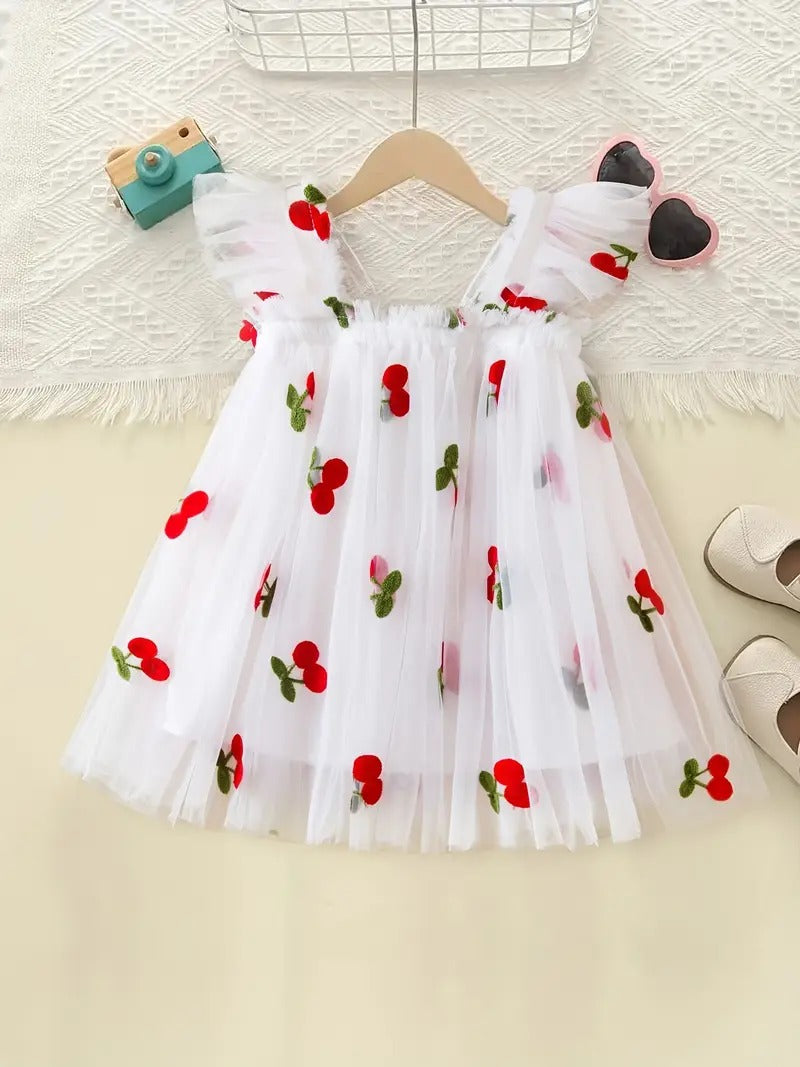 Vestido Cereza Pomposa White