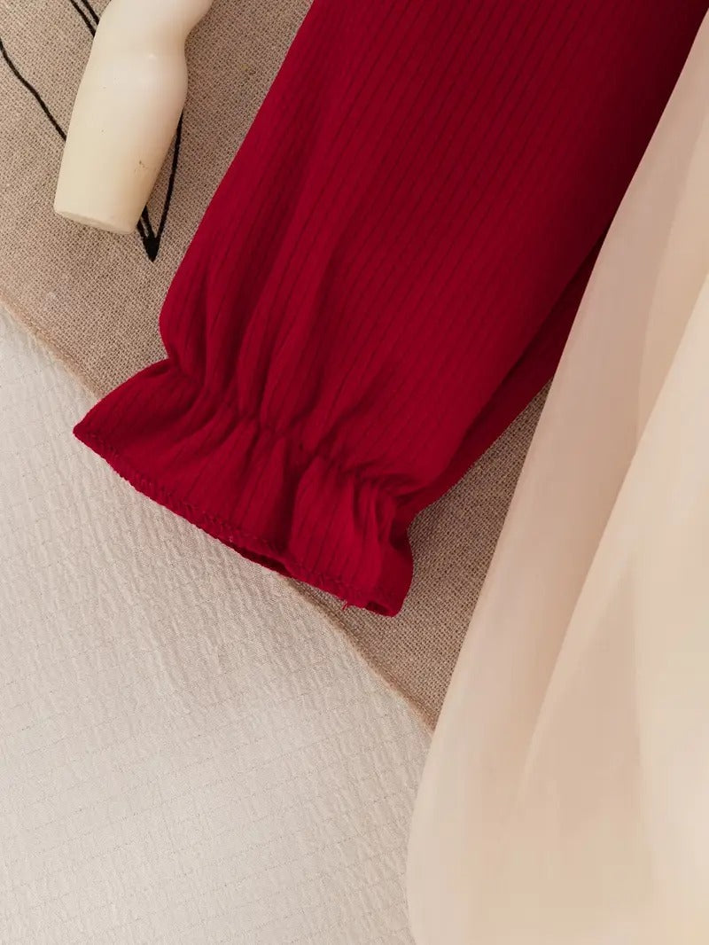 Vestido Duquesa Carmesí