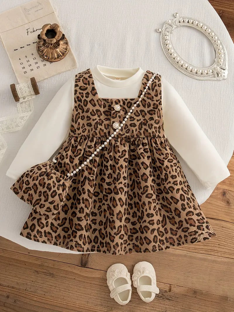 Vestido Animal Print con Mini Bolso