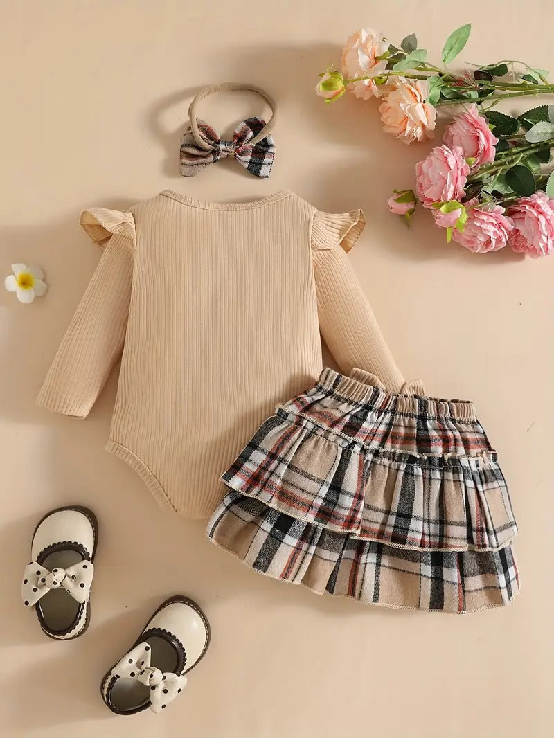 Conjunto Otoñal Escoces 3 Piezas