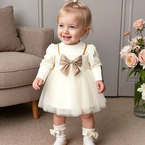 Vestido Elegante Tul Lazo