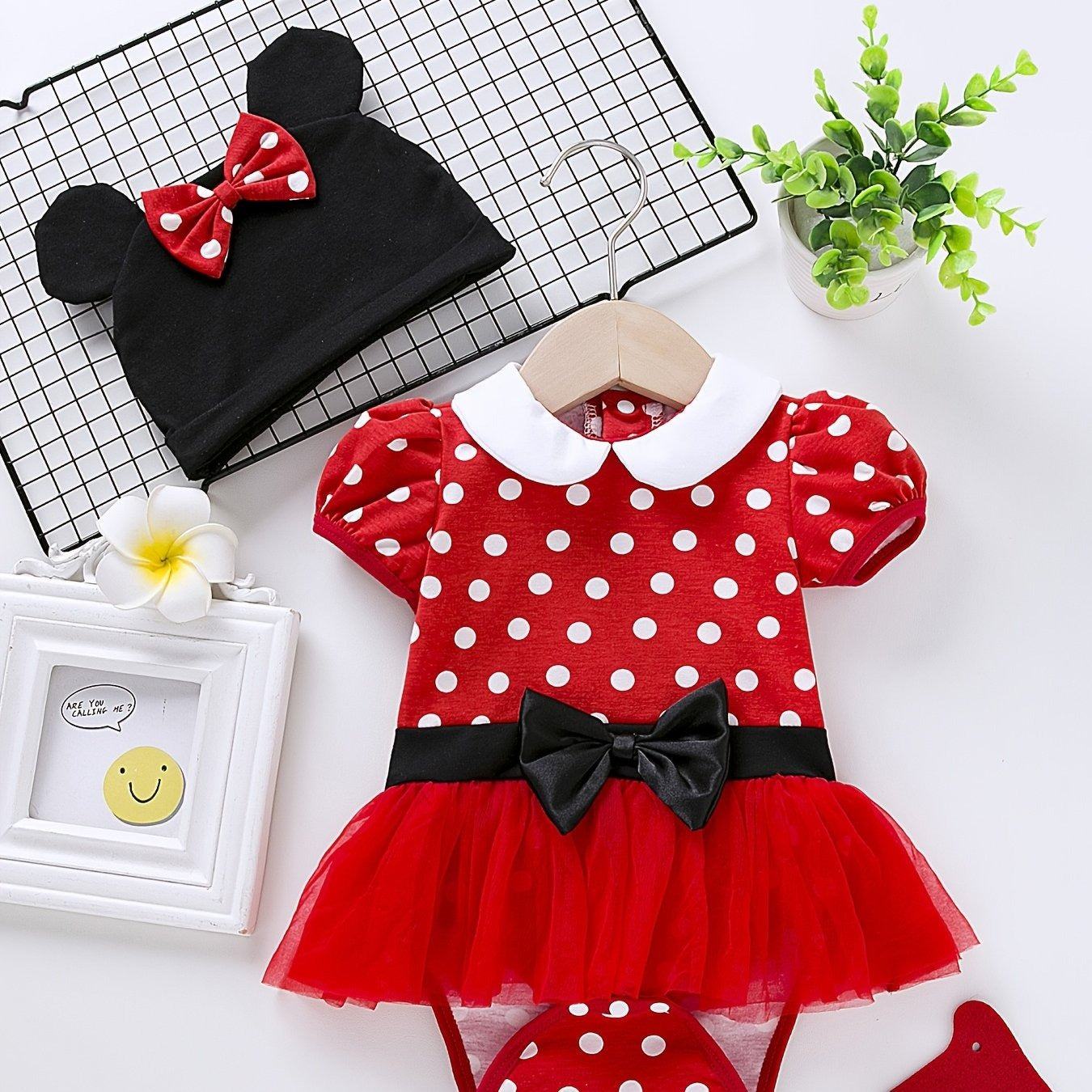 Conjunto Body Suite con Gorrito Minnie