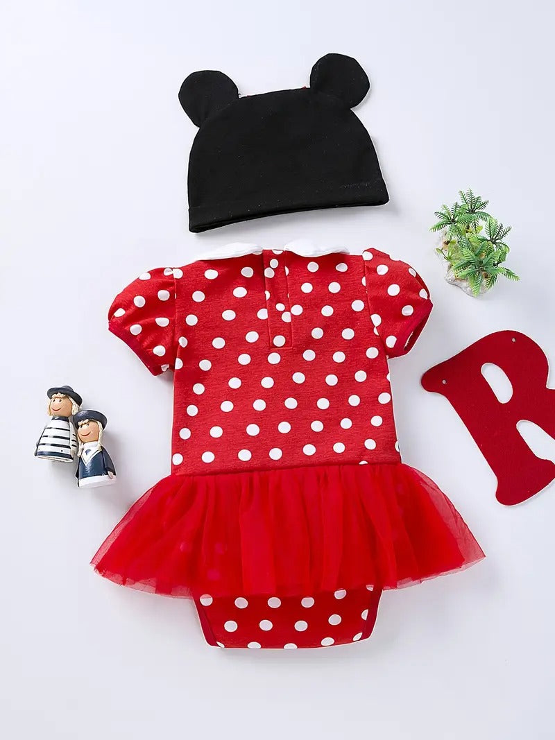 Conjunto Body Suite con Gorrito Minnie