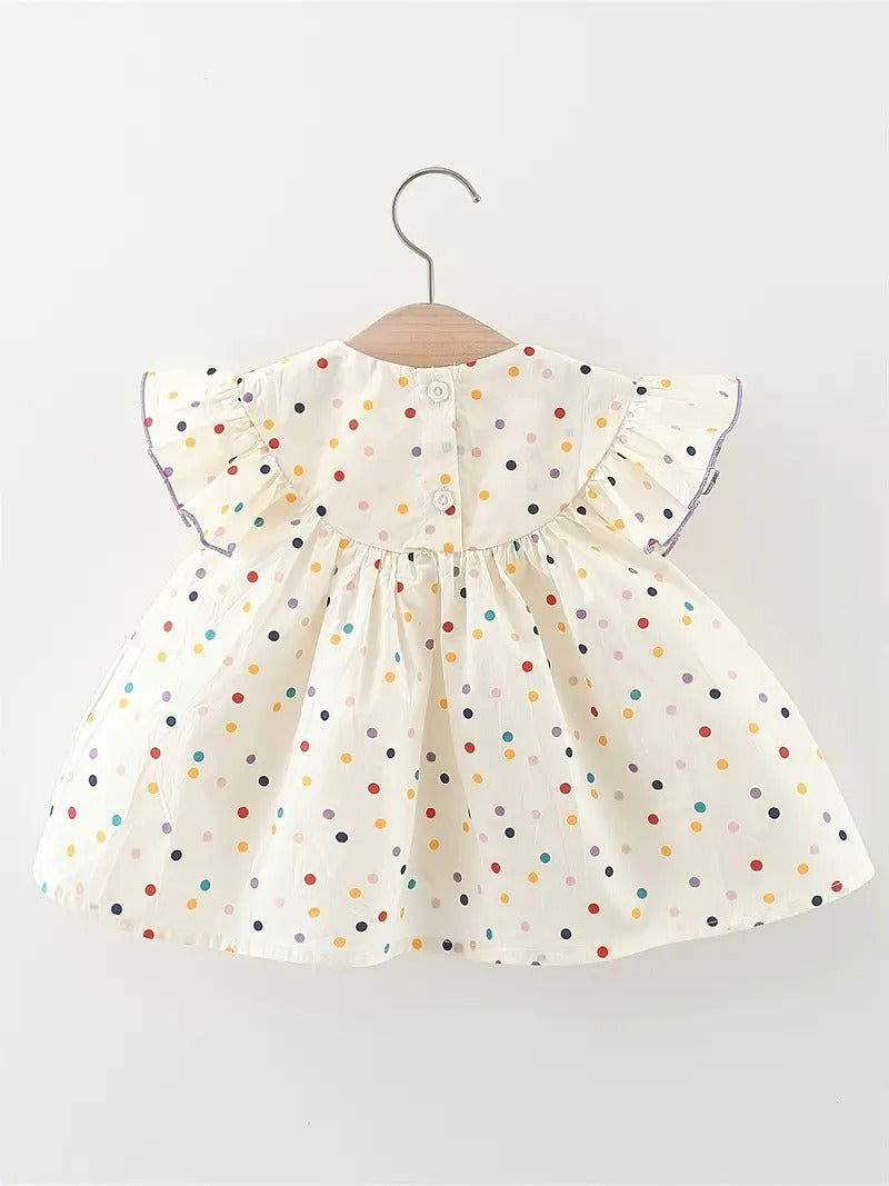 Vestido Floral de Lunares