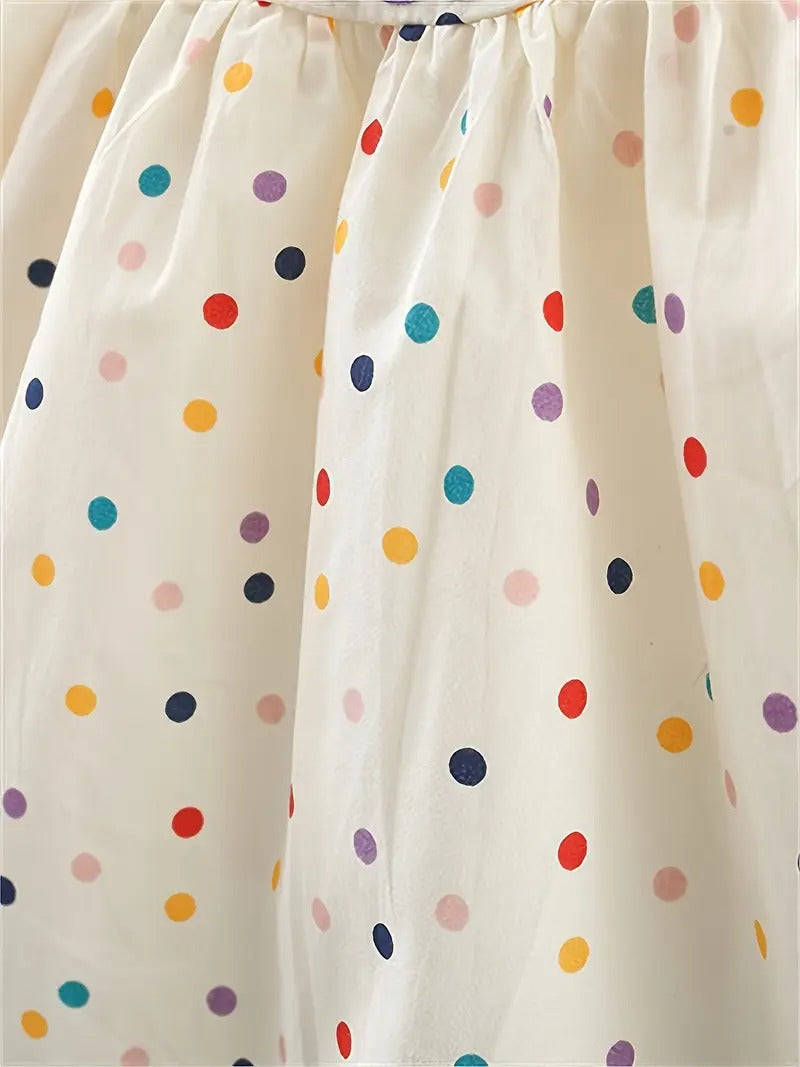 Vestido Floral de Lunares