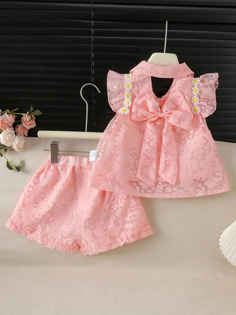 Conjunto Primaveral con Flores 3D