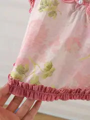 Conjunto Floral Rosado