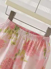 Conjunto Floral Rosado