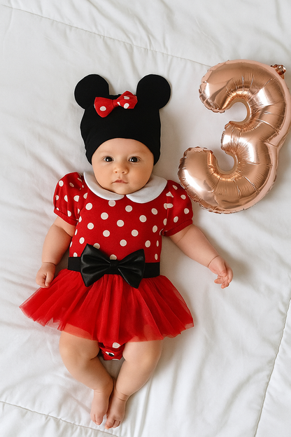 Conjunto Body Suite con Gorrito Minnie