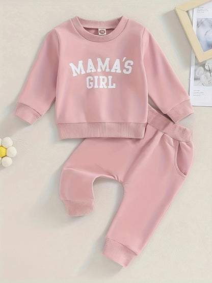 Conjunto Deportivo "MAMA'S GIRL" Rosa – 2 Piezas