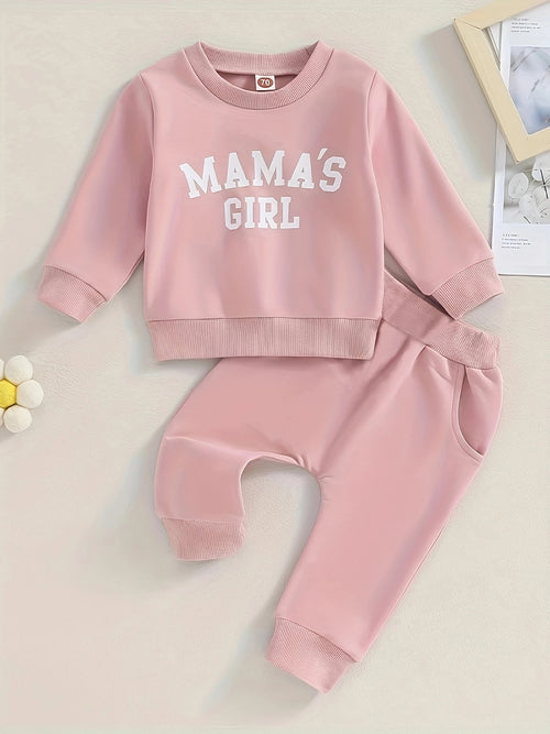 Conjunto Deportivo "MAMA'S GIRL" Rosa – 2 Piezas