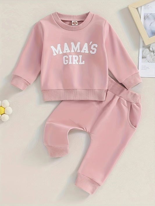 Conjunto Deportivo "MAMA'S GIRL" Rosa – 2 Piezas