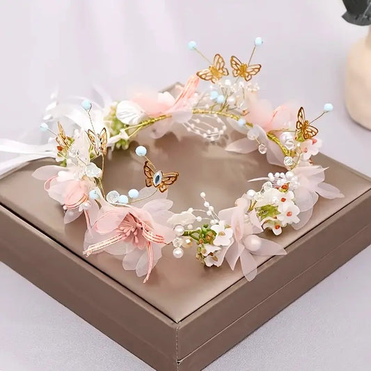 Tiara de flores de princesas