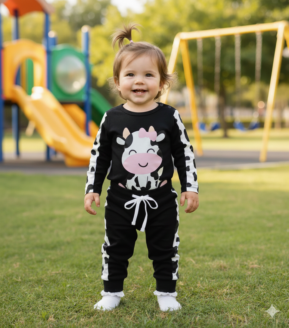 conjunto de 2 piezas vaquita c3