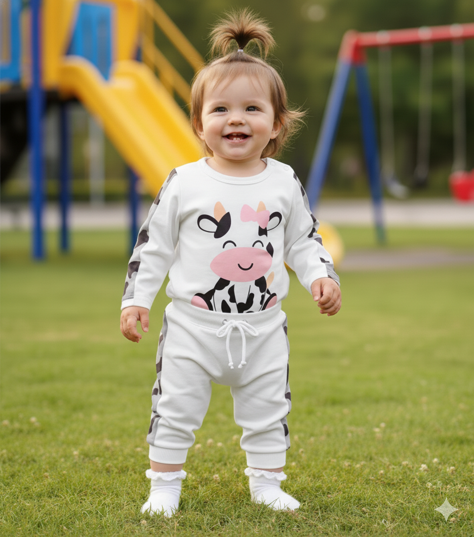 conjunto de 2 piezas vaquita c3