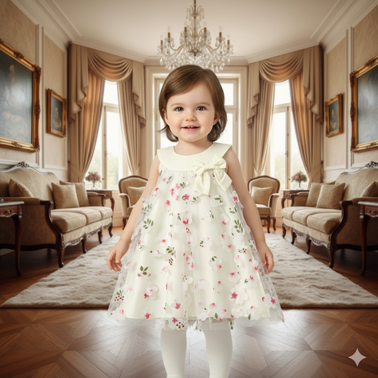 Vestido Flor de Cerezo Perla