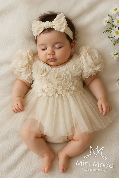 Romper vestido Beige