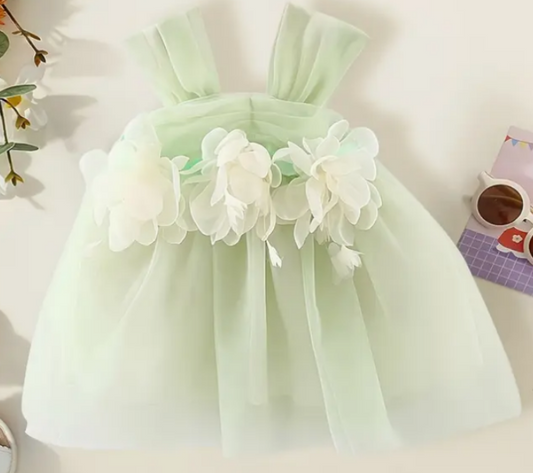 Vestido Elegante Baby Aqua