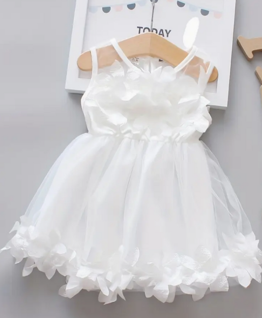 Vestido Blanco Flower