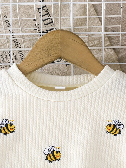 Vestido Manga Larga con Abeja