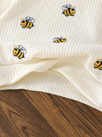 Vestido Manga Larga con Abeja