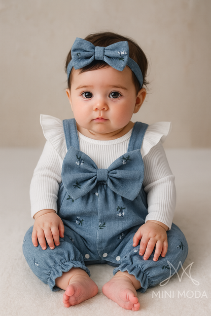 Enterizo Denim Butterfly