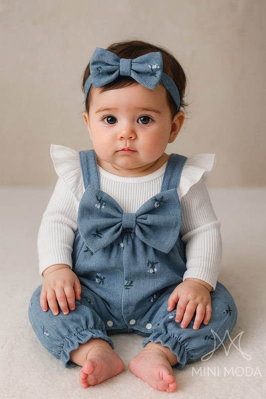 Enterizo Denim Butterfly